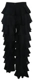 Black Ruffle Tiered Pants - DESIGNER INSPIRED FASHIONS