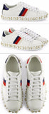 Ace Faux Pearl Studded Leather Low-Top Sneakers
