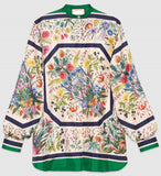 Long Shirt with Floral Print