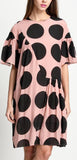 Polka Dot Print Boxy Silk Shift Dress *Limited Stock*