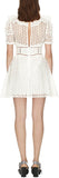 White Floral Petal Broderie Mini Dress