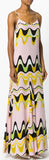 Waves Print Maxi Dress