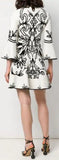 Jacquard Knit Mini Dress