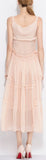 Ruffled Pleated Midi Dress - DESIGNER INSPIRED FASHIONS