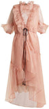Ruffle-Trimmed Organza Dress