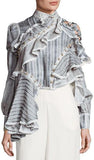 'Cavalier' Striped Blouse