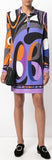 Abstract Print Shirt Dress