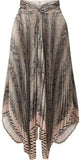 'Corsage' Cropped Snake-Print Pliss̩-Georgette Top and Skirt Set