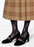 Sylvie GG Mid-Heel Pumps - Red or Black