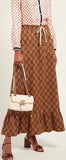 GG-Print High-Rise Maxi Skirt | DESIGNER INSPIRED FASHIONS