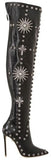 120 mm Embellished Over-the-Knee Boots