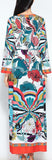 Multi Colored Print Kaftan Dress