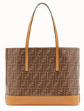 Shopping Logo Leather Shopper - Beige or Black