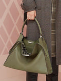 Peekaboo X-Lite Leather Bag - Beige, Green, Black