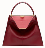 Peekaboo X-Lite Large Burgundy/Red Leather Bag