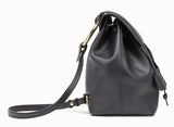 Black Leather Backpack