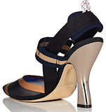 Sculpted-Heel Mesh Pumps