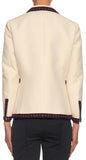 Embroidered Blazer & Pant Set in White - DESIGNER INSPIRED FASHIONS