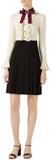Ruffle-Front Pleated Jersey Dress