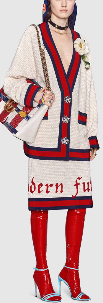 Oversize Cardigan Sweater & Skirt Set