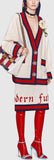 Oversize Cardigan Sweater & Skirt Set