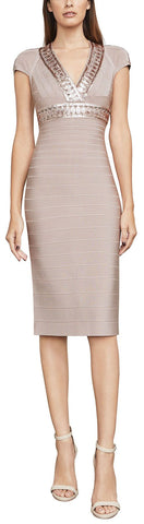 'Juliana' Geometric Sequin-Accent Dress | DESIGNER INSPIRED FASHIONS