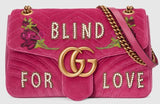 Blind for Love GG Marmont Embroidered Medium Bag