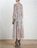 'Stranded Garland' Dress in Gray