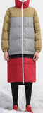 Color-Block Hooded Puffer Coat