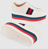 Leather Platform Sneaker | DESIGNER INSPIRED FASHIONS