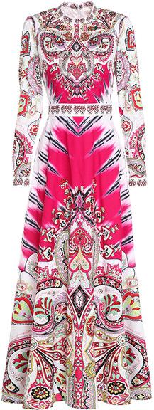 Paisley Printed Vintage Dress