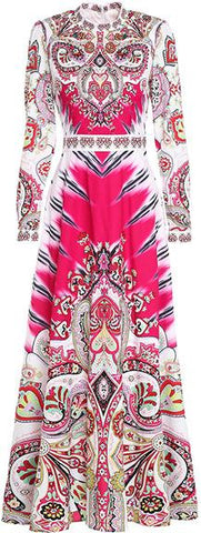Paisley Printed Vintage Dress