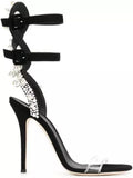 Embellished Double-Strap Sandals