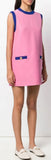 Color-Contrast Shift Dress