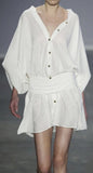 Fitted-Waist Shirt-Dress