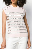 Stripe Knitted Top, Pink