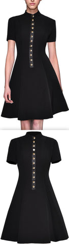 Black Fit and Flare Dress