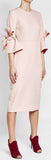 Lavette Bow Sleeves Dress, Pink