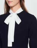 Ruffled Dress with Tie Fastening