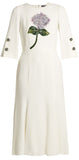 Embellished Flower-Appliqu̩ Cady Dress