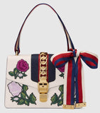 Sylvie Floral Embroidered Small Shoulder Bag