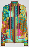 Voyage Barocco Print Silk Shirt | DESIGNER INSPIRED FASHIONS