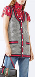 Houndstooth Vest with Web-Trim