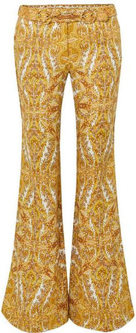 'Zippy' Paisley-Print Flared Pants | DESIGNER INSPIRED FASHIONS