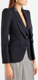 Layered Grain de Poudre Blazer