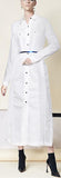 Long White Shirt-Dress