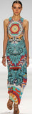Fitted Column Jersey Silk Strapless Printed Long Dress - DESIGNER INSPIRED FASHIONS