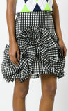 Gingham Ruffle Mini Skirt - DESIGNER INSPIRED FASHIONS