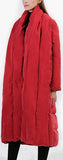 Paneled Puffer Coat - Red, Champagne, or Black