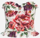 Peony Print Bustier Top